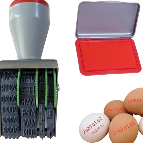Datumsstempel set für eier - set,