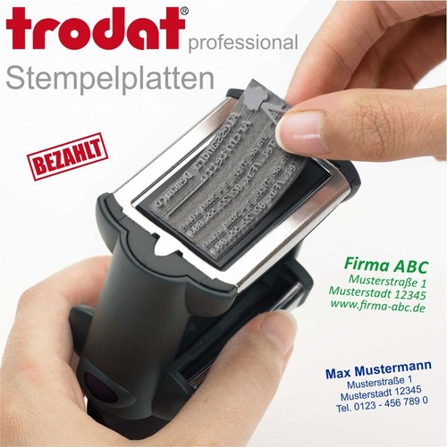 Stempelplatte textplatte - stempelplatte,
