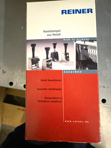 Reiner handstempel aus metall - handstempel,