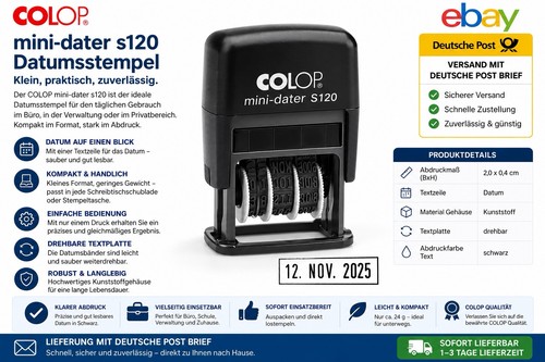 Colop datumstempel mini - colop, mini-dater