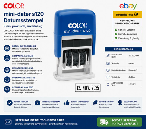 Colop datumstempel mini dater - colop, mini-dater