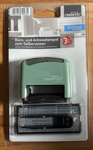 Büro und adressstempel - und, zum