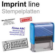 Stempelplatte Textplatte