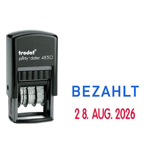 Trodat datumstempel mit text - mit,
