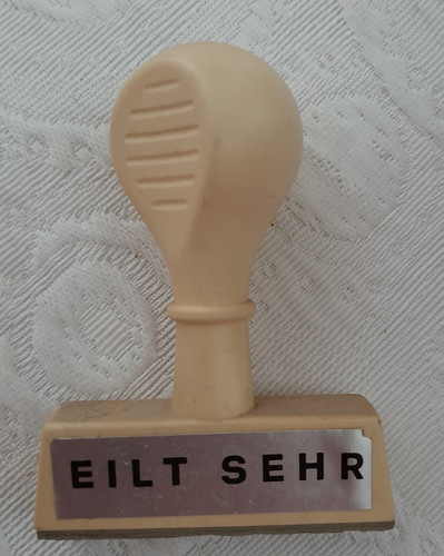Alter stempel eilt - stempel, sehr