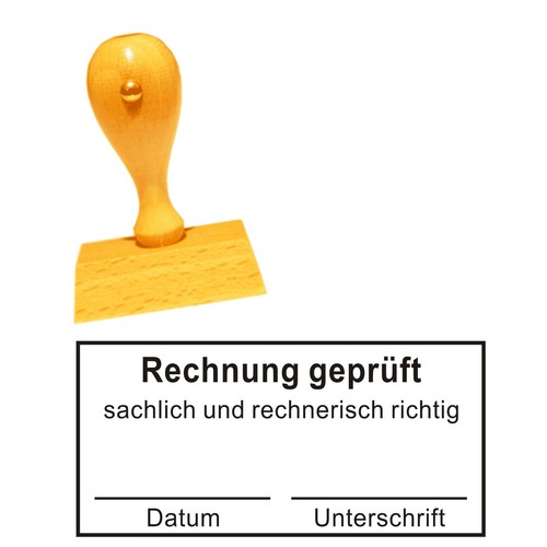 Stempel rechnung geprüft - rechnung,