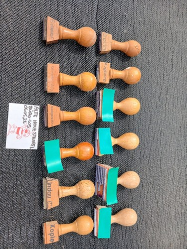 Alte holz stempel - alte,